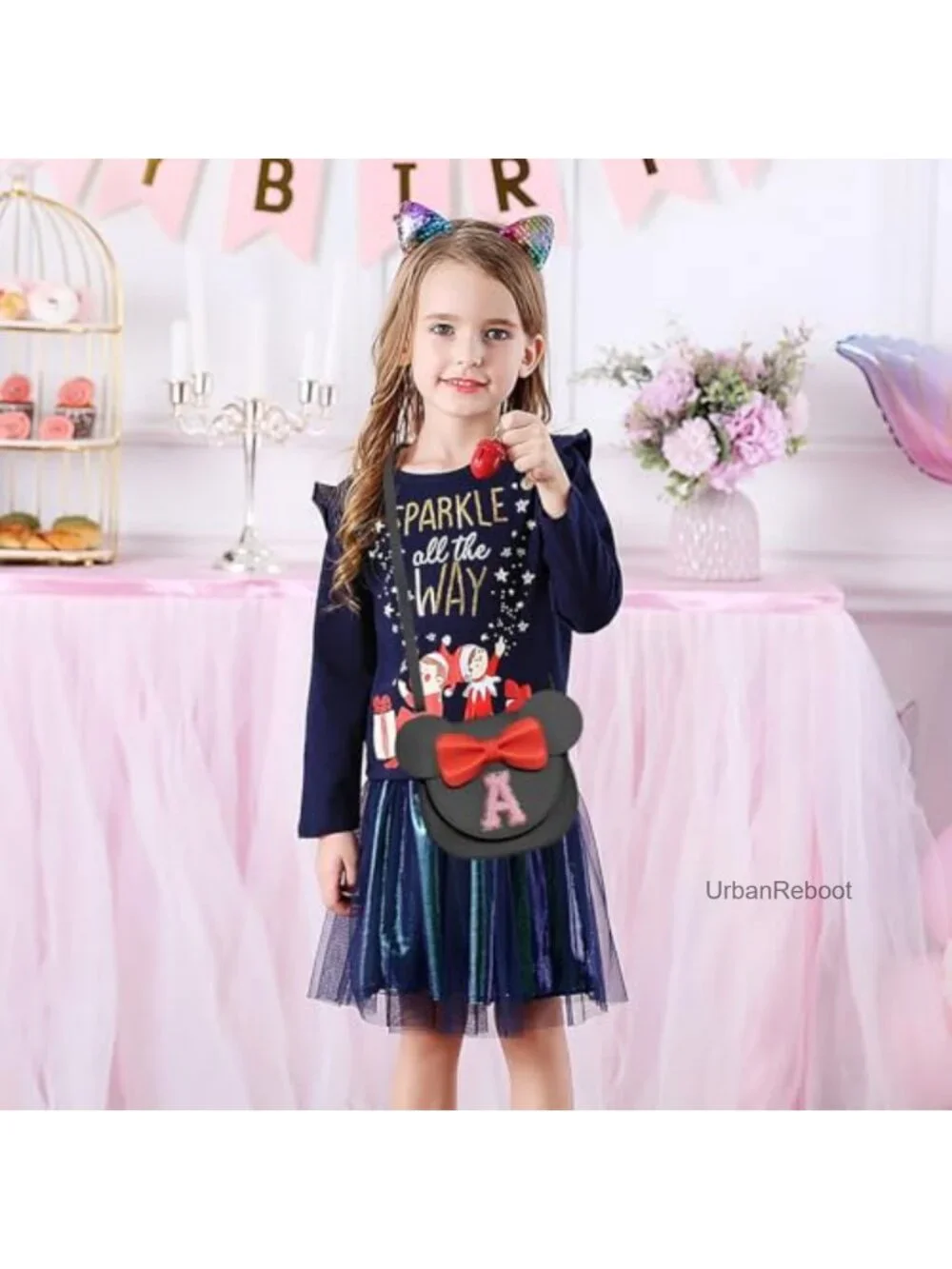 Girls Toddler Crossbody Purse PU Leather Mini Satchel Purse Wallet